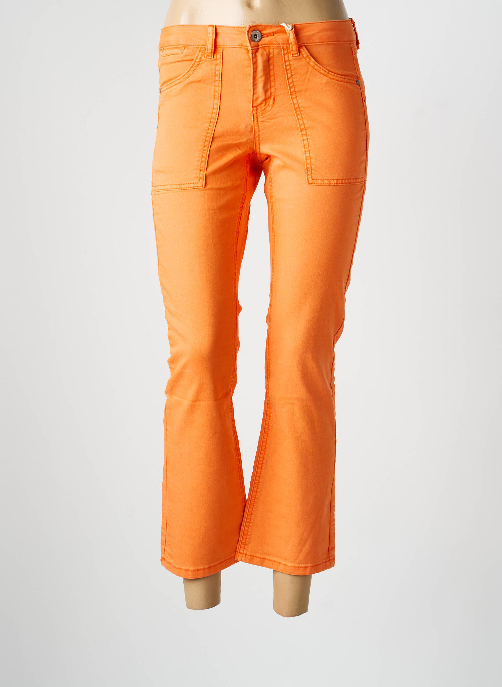 Bootcut džinsai normala dydis normala dydis oranžinė CREAM moteris