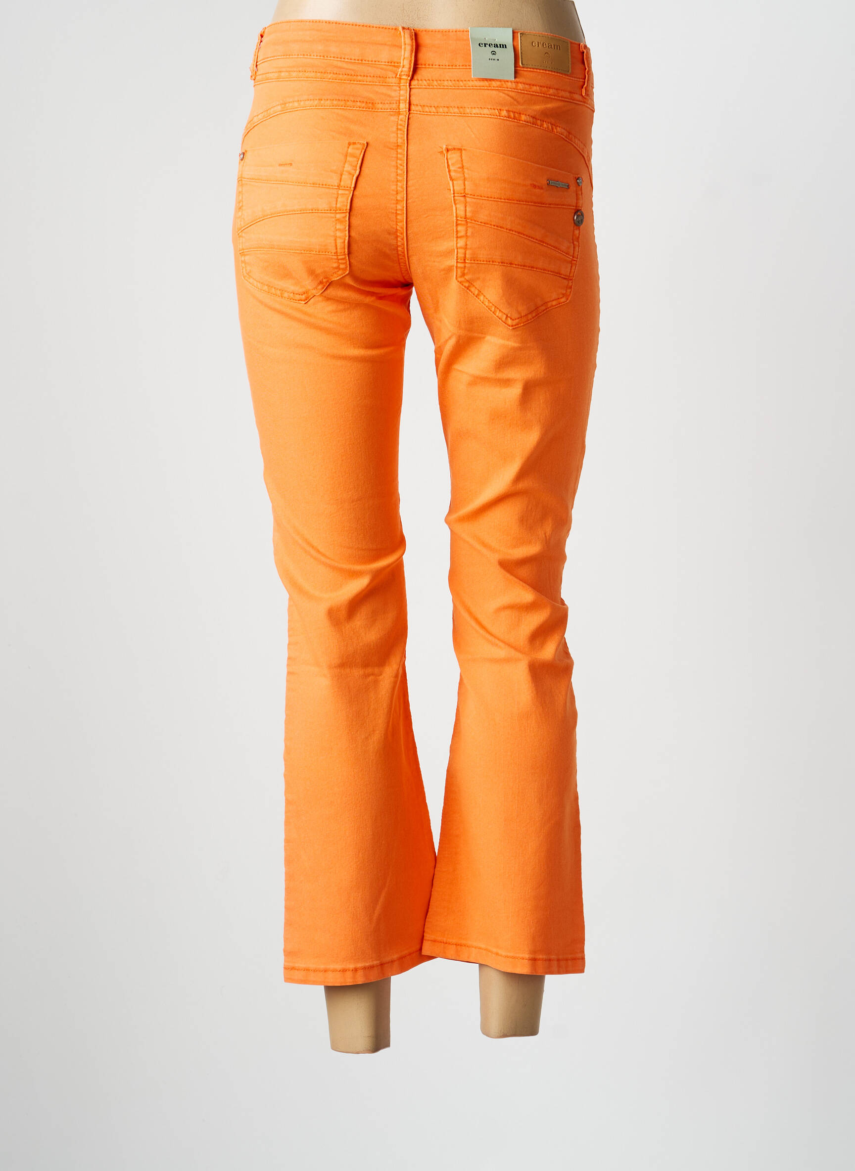 Bootcut džinsai normala dydis normala dydis oranžinė CREAM moteris