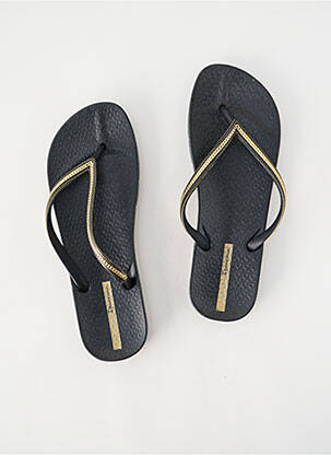 Šlepetės satino audinys plokščias kulnas iki 3 cm auksas IPANEMA moteris