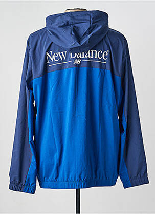 Vėjo nepraleidėjas kišenės su gobtuvu mėlyna NEW BALANCE vyras