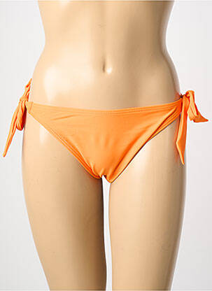 Maudymosi kelnaitės tamprumas bikini oranžinė LAGON BLEU moteris