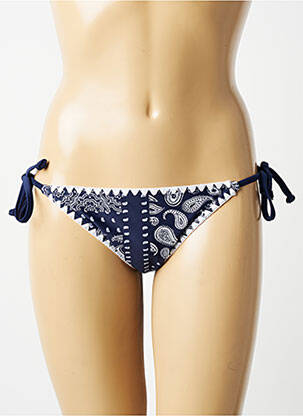 Maudymosi kelnaitės fantazijos raštas bikini mėlyna LAGON BLEU moteris