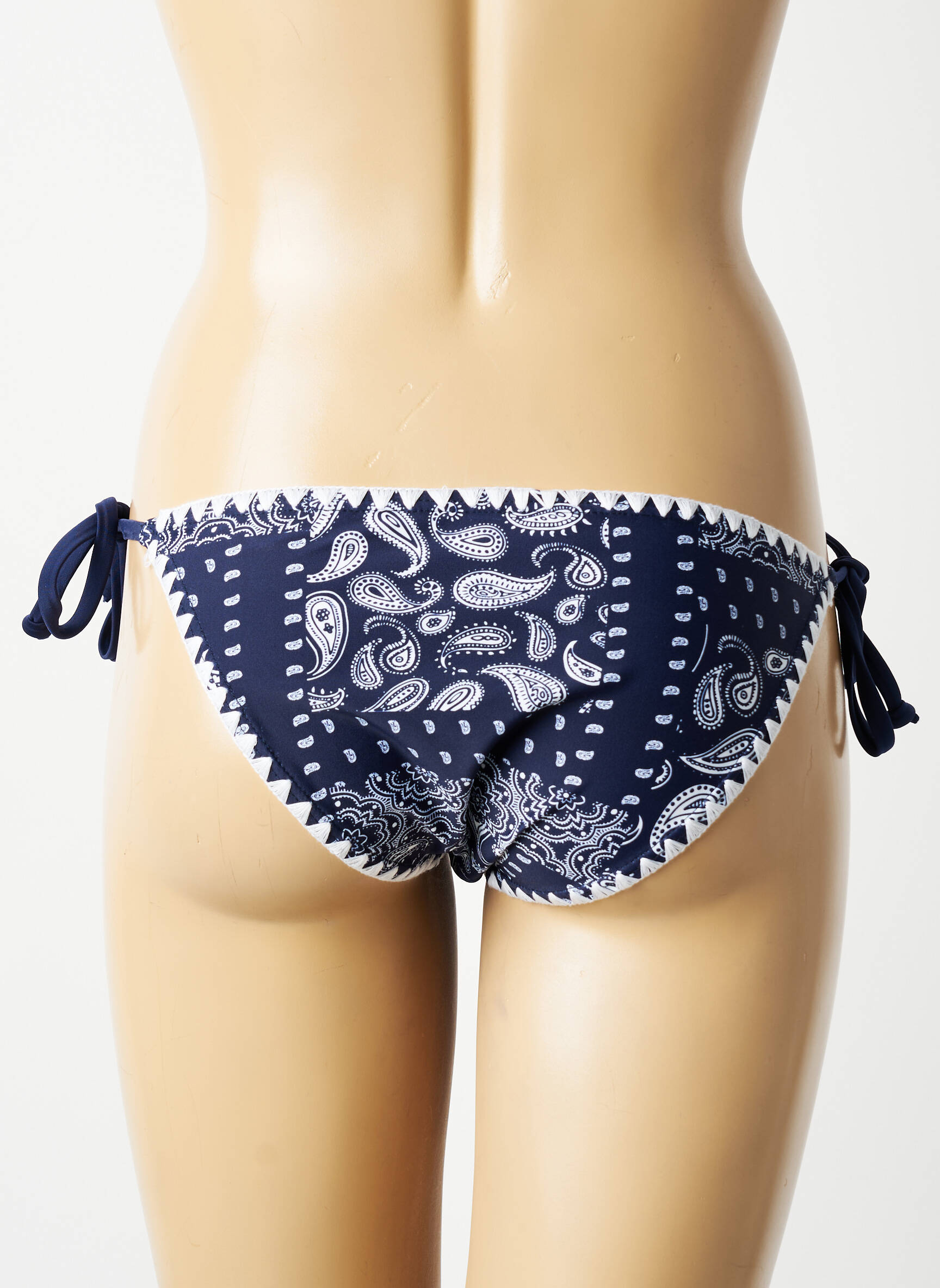 Maudymosi kelnaitės fantazijos raštas bikini mėlyna LAGON BLEU moteris