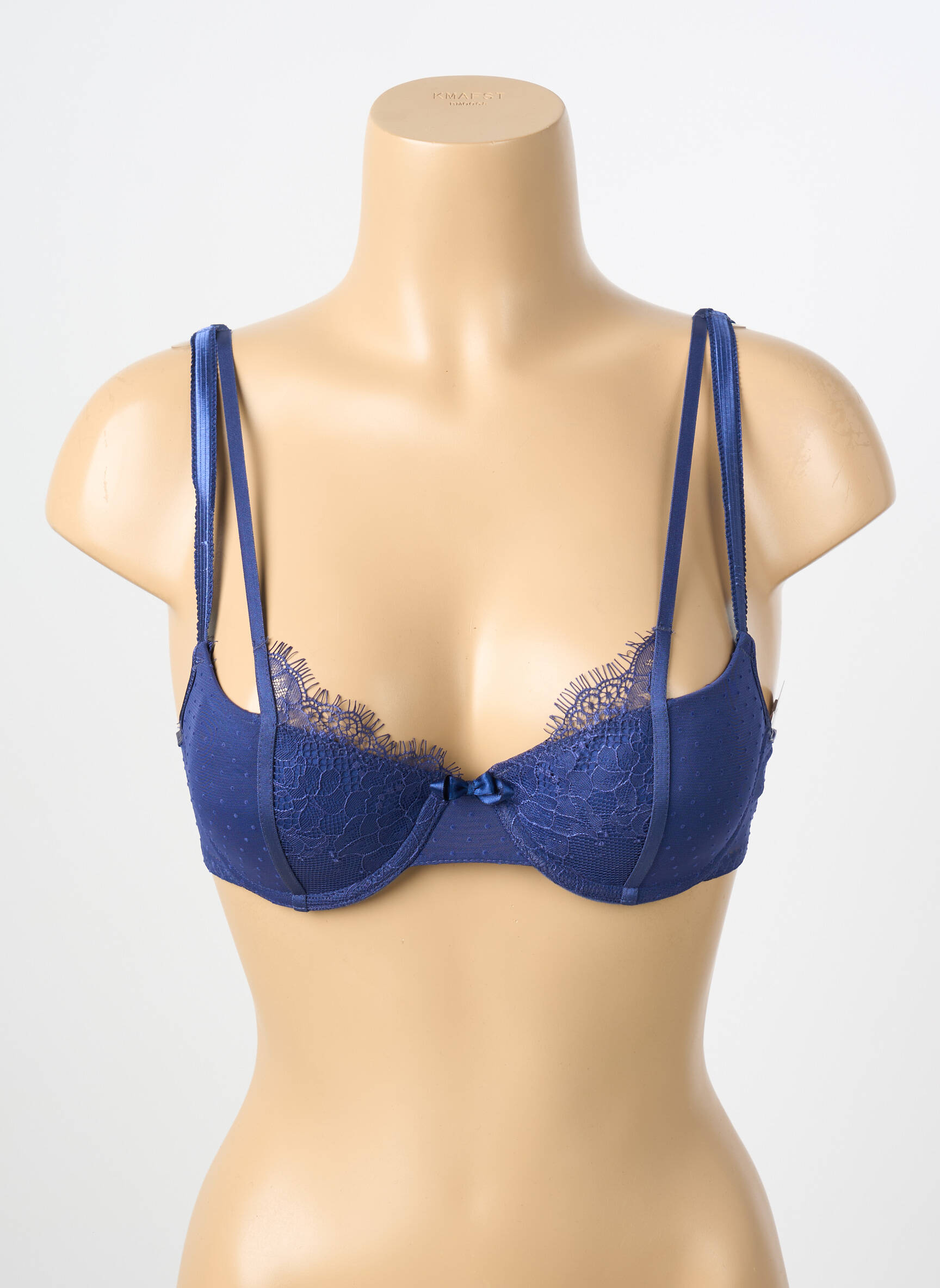 Liemenėlė push-up liemenėlė su aukštu palaikymu push-up liemenėlė su aukštu palaikymu mėlyna PASSIONATA moteris