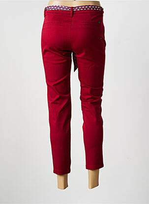Chino kelnė popelinos audinys, kuris pasižymi lygiu ir tankiu paviršiumi. normala dydis raudona FREEMAN T.PORTER moteris