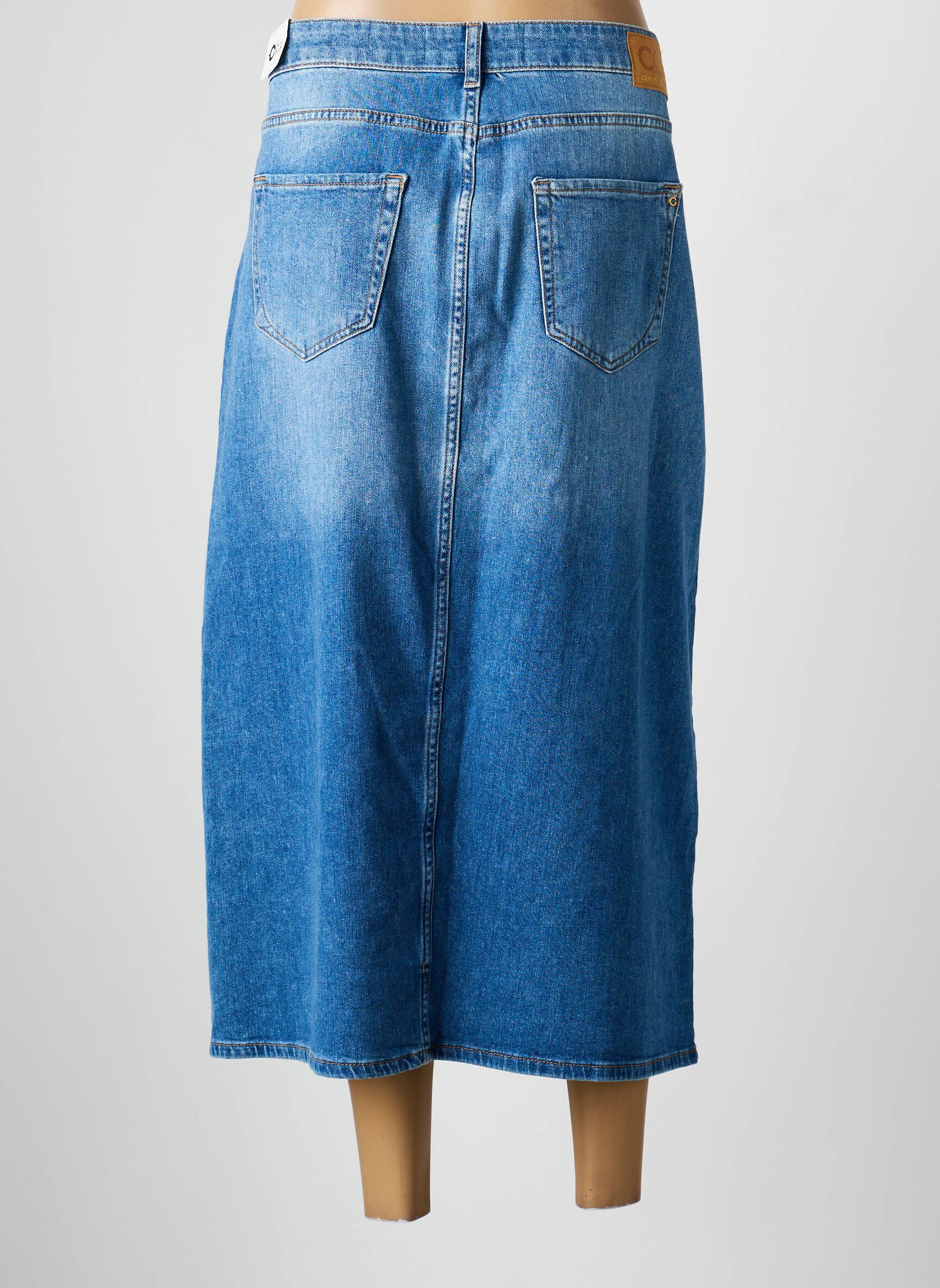 Ilgas sijonas tiesi kirpimas mėlyna CUP OF JOE DENIM moteris