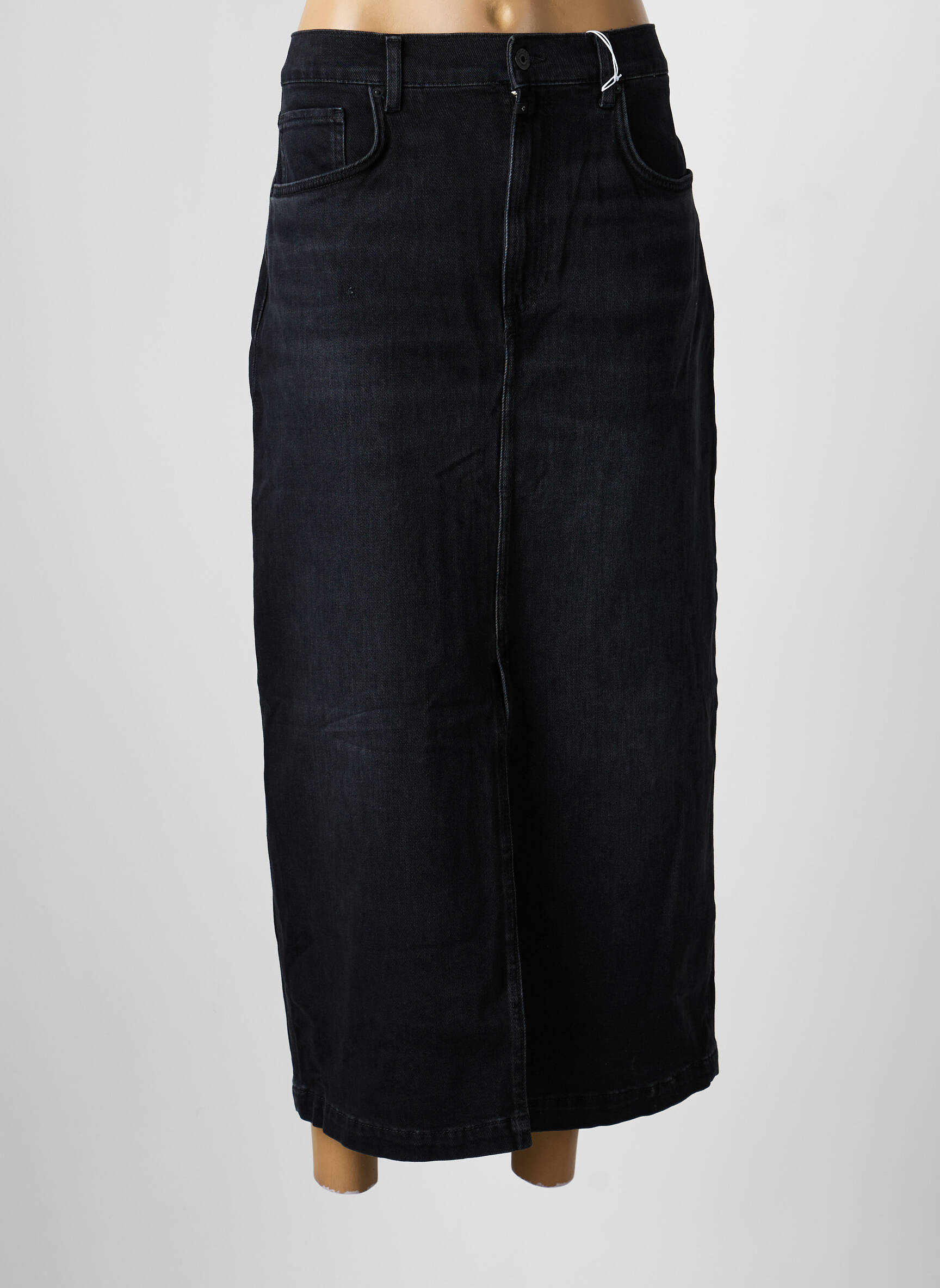 Ilgas sijonas tiesi kirpimas juodas CUP OF JOE DENIM moteris