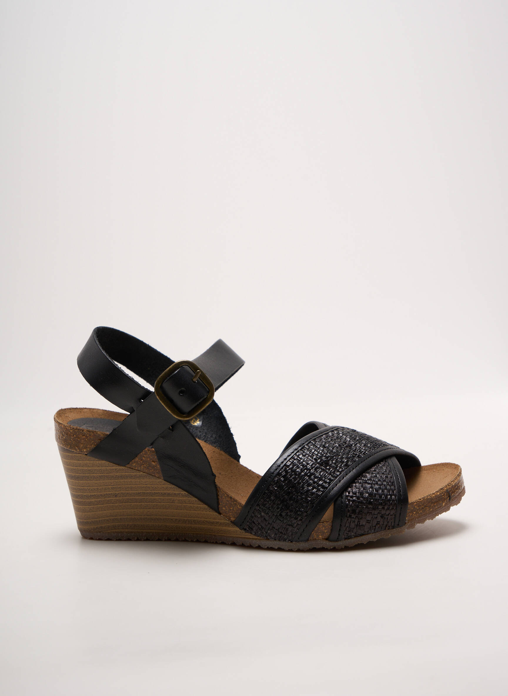 Sandalai/nu pėdos satino audinys kulnas nuo 7 iki 9 cm juodas KICKERS moteris