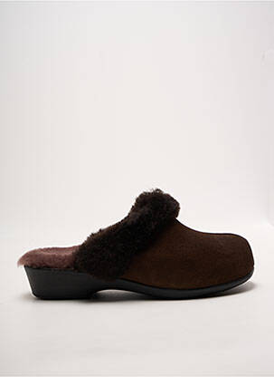 Mule/sabotai plokščias kulnas iki 3 cm rudas LADY moteris