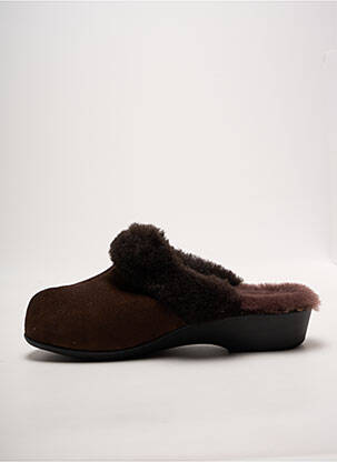 Mule/sabotai plokščias kulnas iki 3 cm rudas LADY moteris