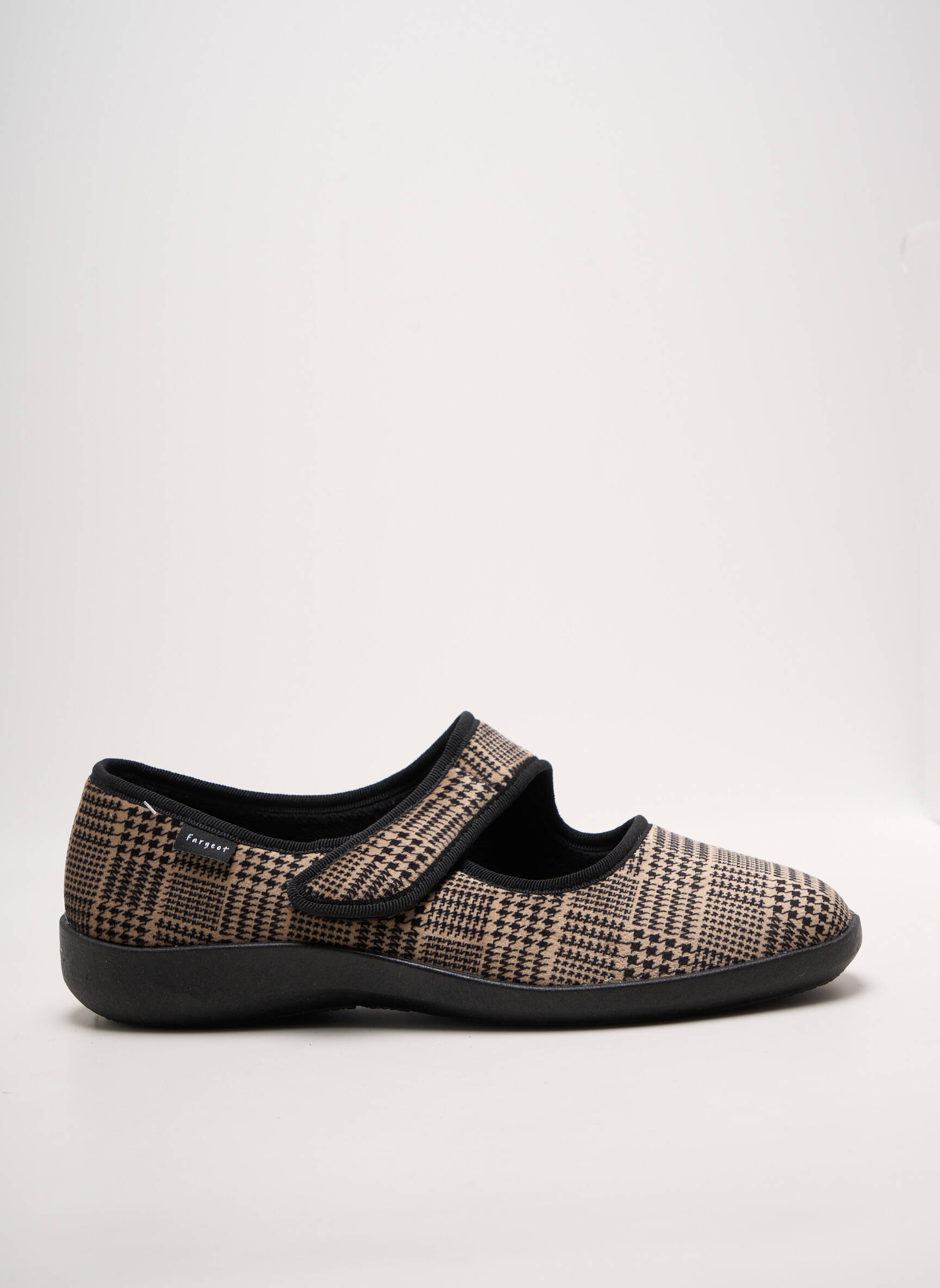 Bateliai/pantofliai velcro užsegimas plokščias kulnas iki 3 cm bežinis FARGEOT moteris