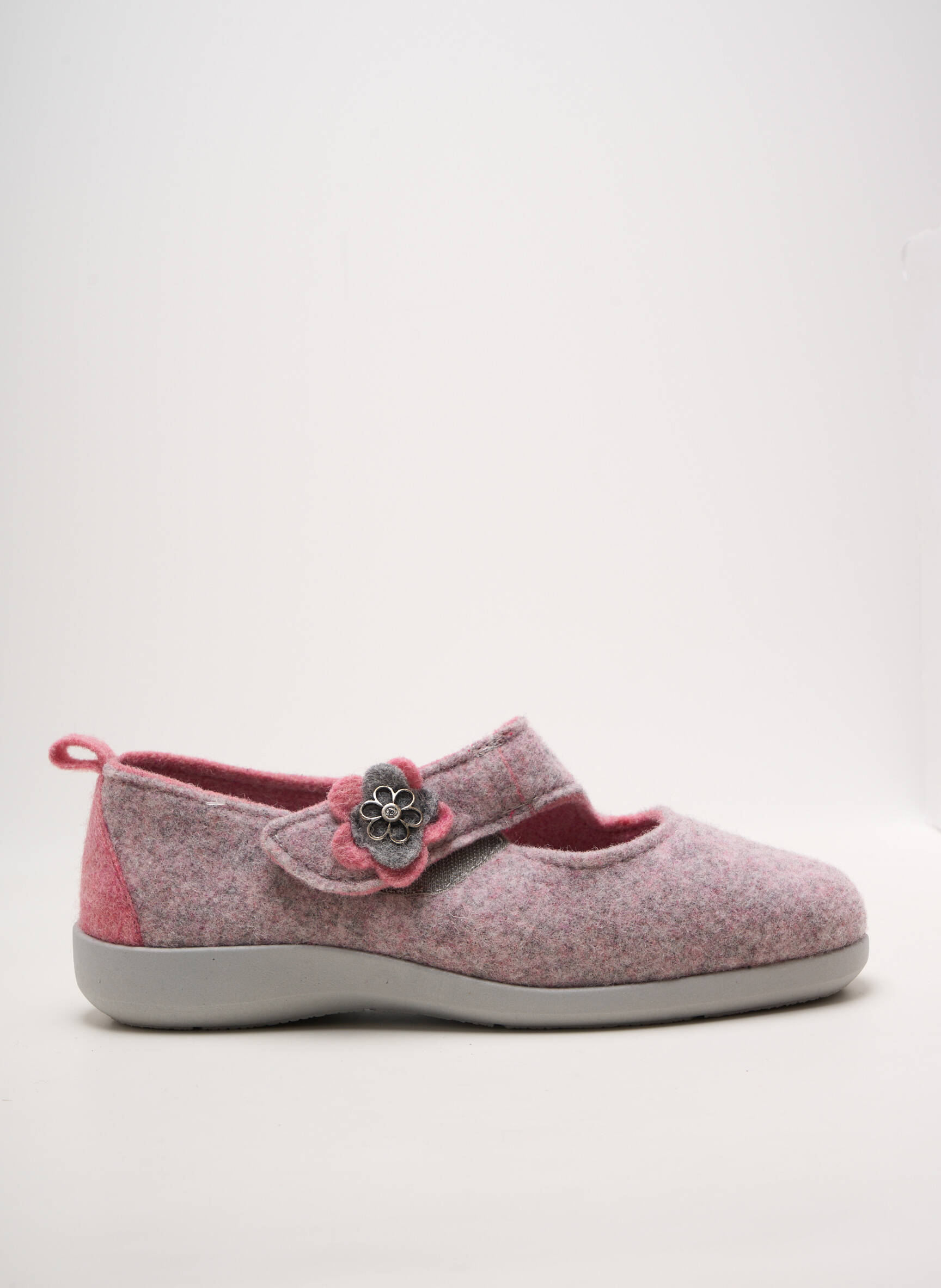 Bateliai/pantofliai velcro užsegimas plokščias kulnas iki 3 cm rožinė FARGEOT moteris