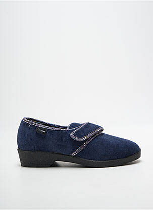 Bateliai/pantofliai velcro užsegimas plokščias kulnas iki 3 cm mėlyna FARGEOT moteris
