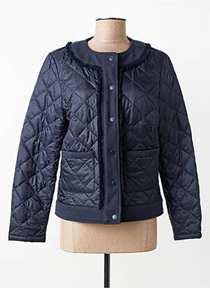 Pūkinė striukė kišenės be gobtuvų mėlyna GERRY WEBER moteris