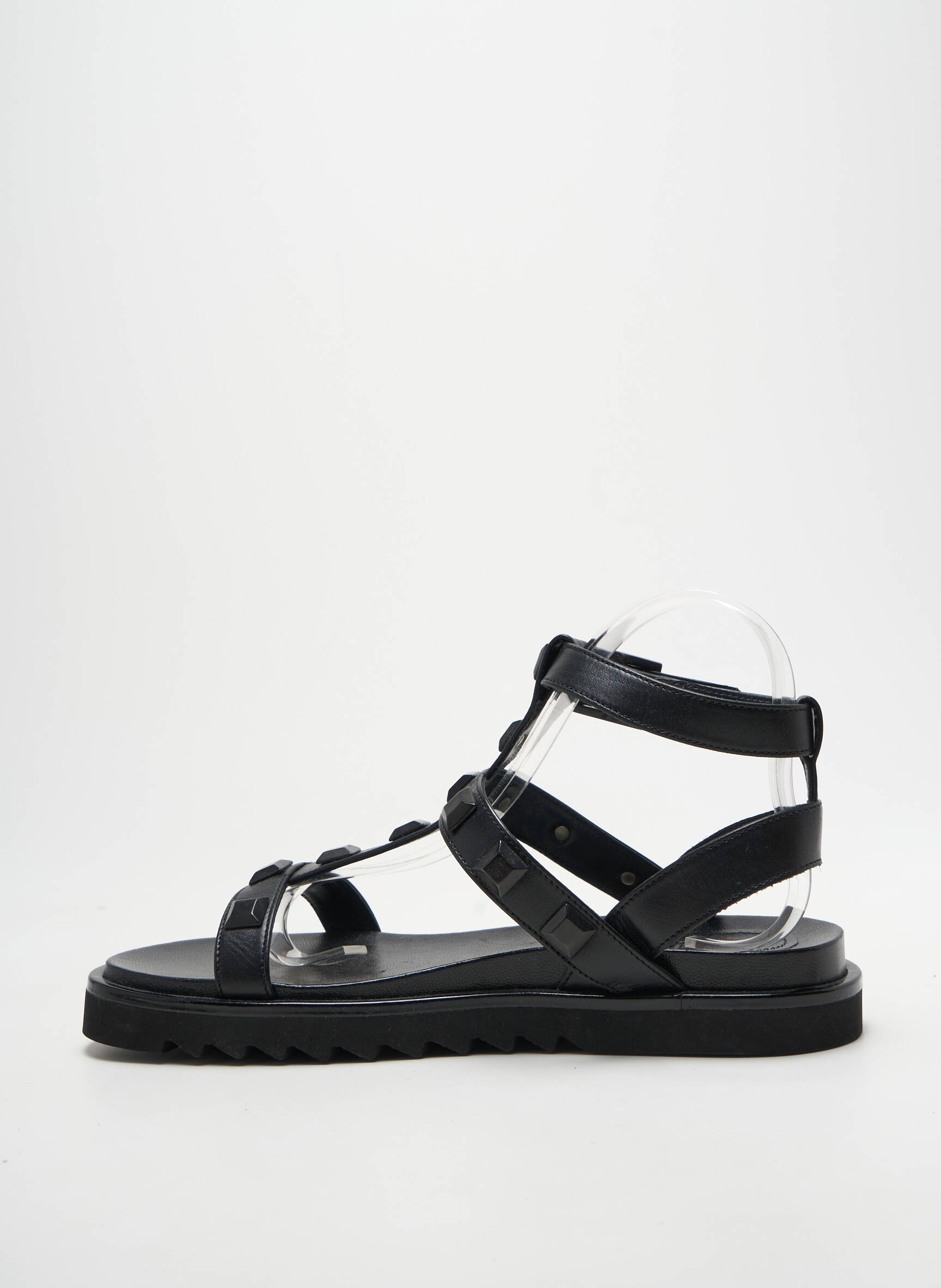 Sandalai/nu pėdos užsegimas kilpa(s) plokščias kulnas iki 3 cm juodas BILLIBI moteris