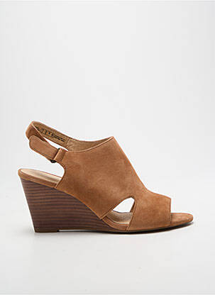 Sandalai/nu pėdos kompensuotas kulnas kulnas nuo 7 iki 9 cm rudas CLARKS moteris