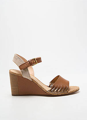 Sandalai/nu pėdos kompensuotas kulnas kulnas nuo 7 iki 9 cm rudas CLARKS moteris