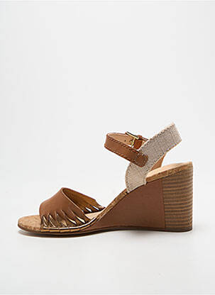 Sandalai/nu pėdos kompensuotas kulnas kulnas nuo 7 iki 9 cm rudas CLARKS moteris