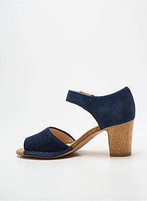 Sandalai/nu pėdos batai su kulnu kulnas nuo 7 iki 9 cm mėlyna CLARKS moteris