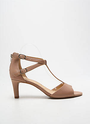 Sandalai/nu pėdos amortizuojančios pado tipas kulnas nuo 4 iki 6 cm bežinis CLARKS moteris