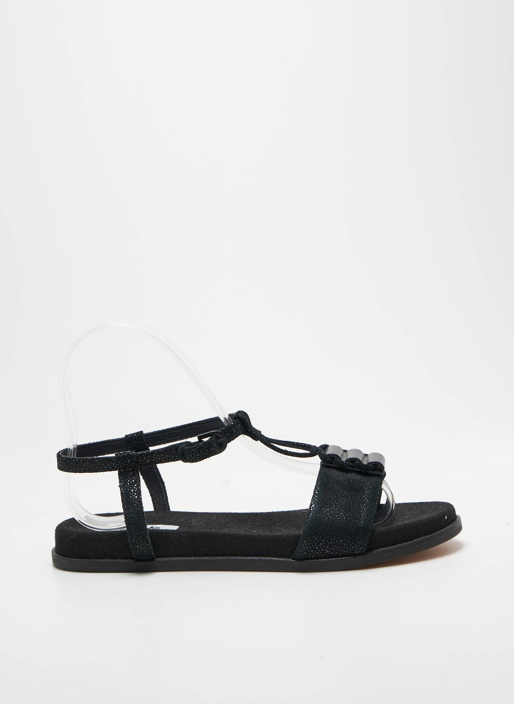 Sandalai/nu pėdos užsegimas kilpa(s) plokščias kulnas iki 3 cm juodas CLARKS moteris