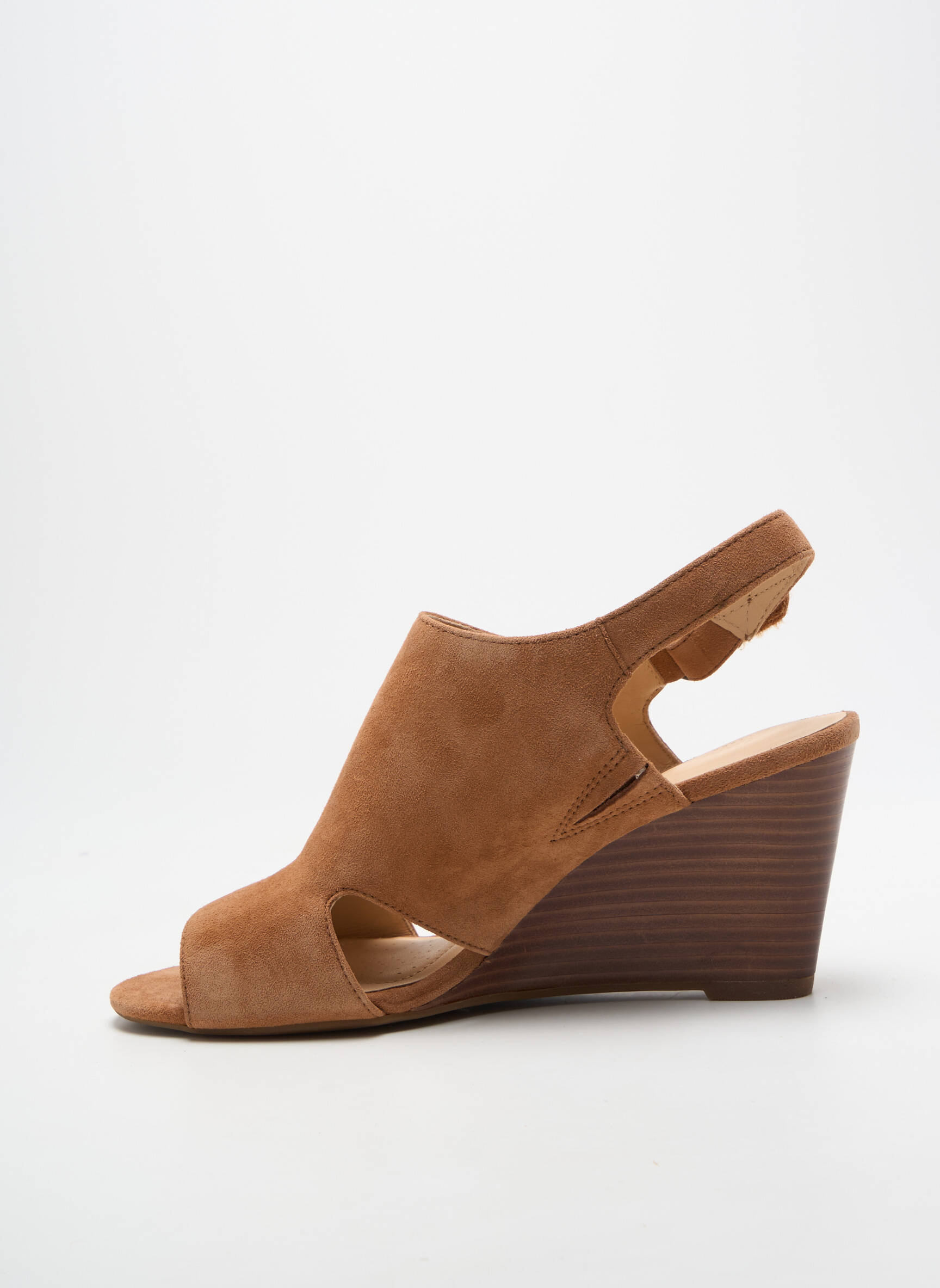 Sandalai/nu pėdos kompensuotas kulnas kulnas nuo 7 iki 9 cm rudas CLARKS moteris