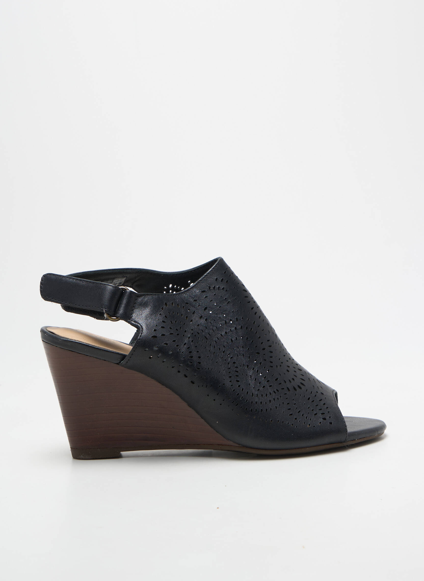 Sandalai/nu pėdos kompensuotas kulnas kulnas nuo 7 iki 9 cm juodas CLARKS moteris