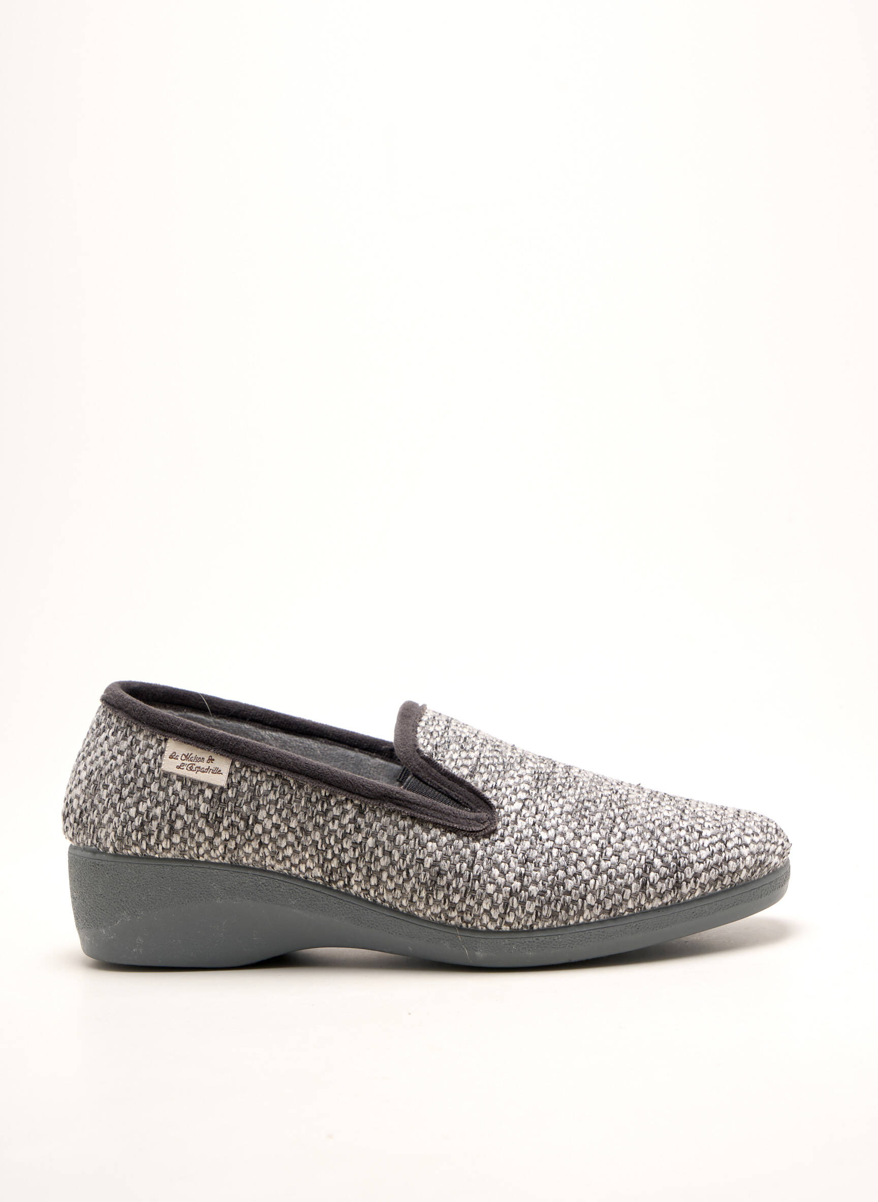 Bateliai/pantofliai apvalus mygtukas kulnas nuo 4 iki 6 cm pilka LA MAISON DE L'ESPADRILLE moteris