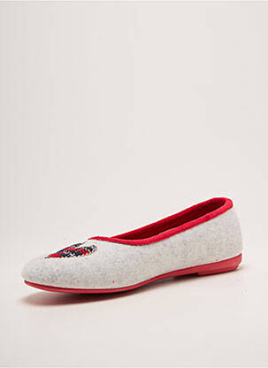 Bateliai/pantofliai apvalus mygtukas plokščias kulnas iki 3 cm raudona CHIC & RELAX moteris