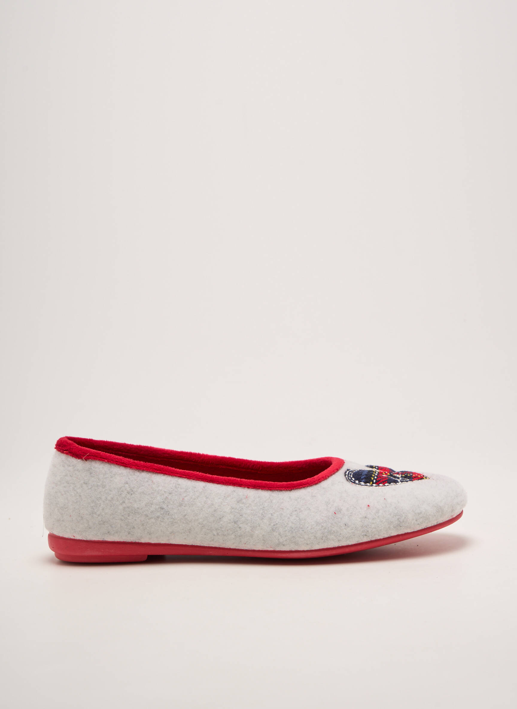 Bateliai/pantofliai apvalus mygtukas plokščias kulnas iki 3 cm raudona CHIC & RELAX moteris