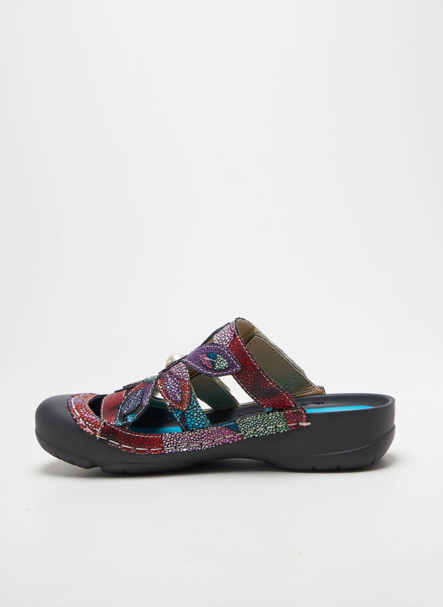 Mule/sabotai plokščias kulnas iki 3 cm violetinis LAURA VITA moteris