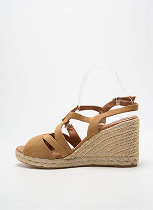 Espadrilės užsegimas kilpa(s) kulnas nuo 7 iki 9 cm rudas CARMEN SAIZ moteris