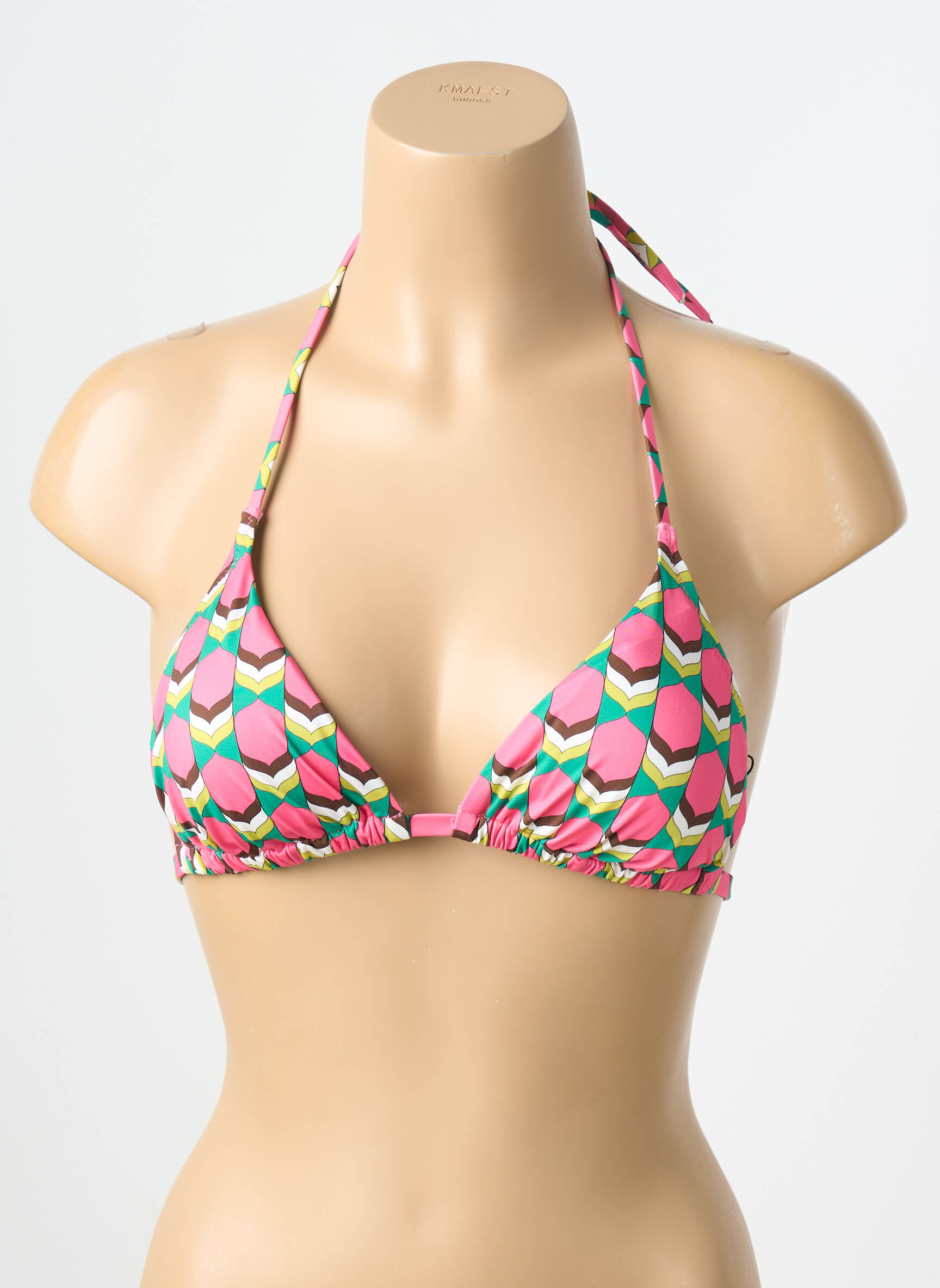 Maudymosi viršūnė tamprumas liemenėlė su išimamu putų paminkštinimu rožinė JESSY BEACHWEAR moteris