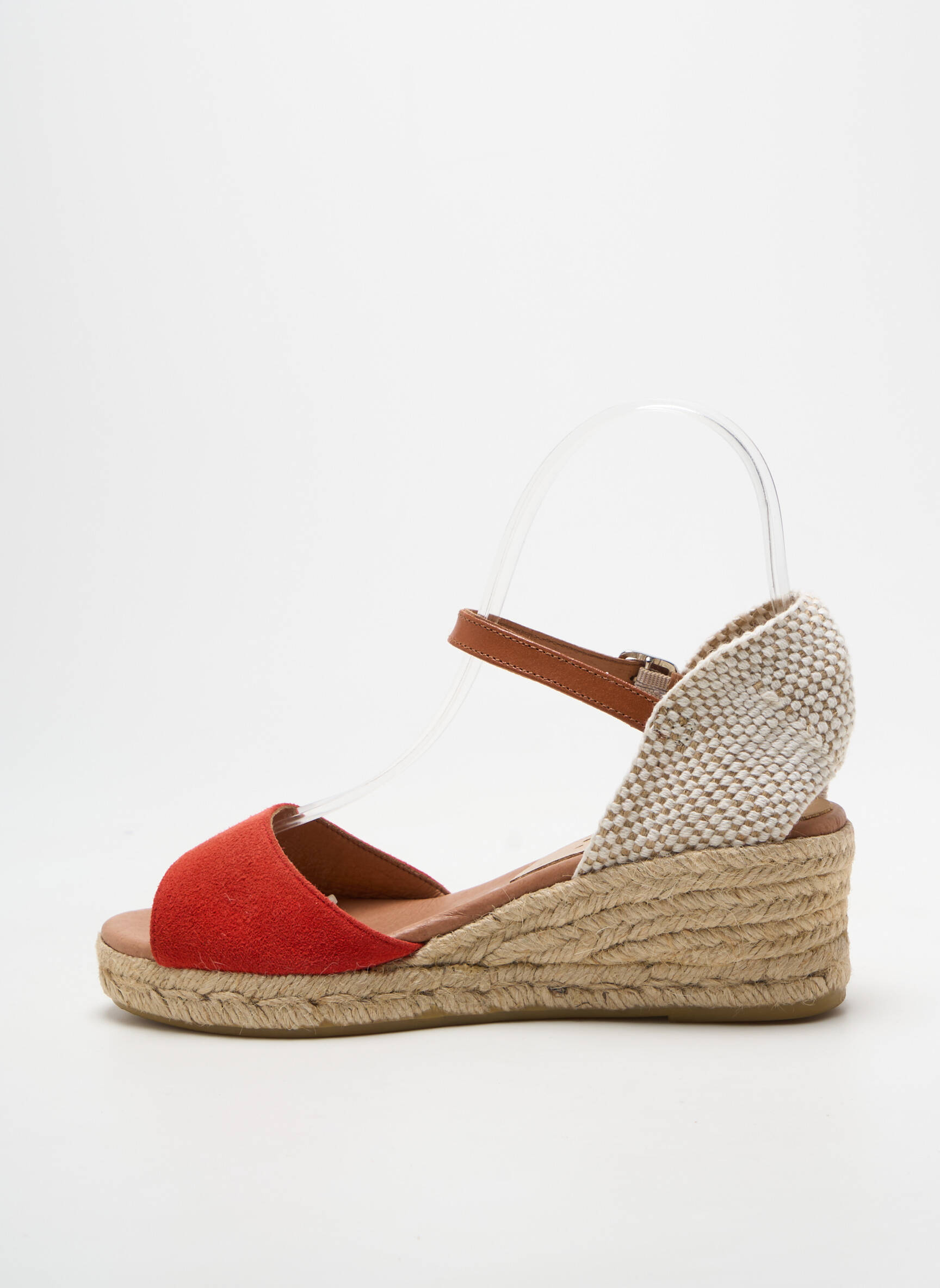 Espadrilės užsegimas kilpa(s) kulnas nuo 4 iki 6 cm raudona CARMEN SAIZ moteris