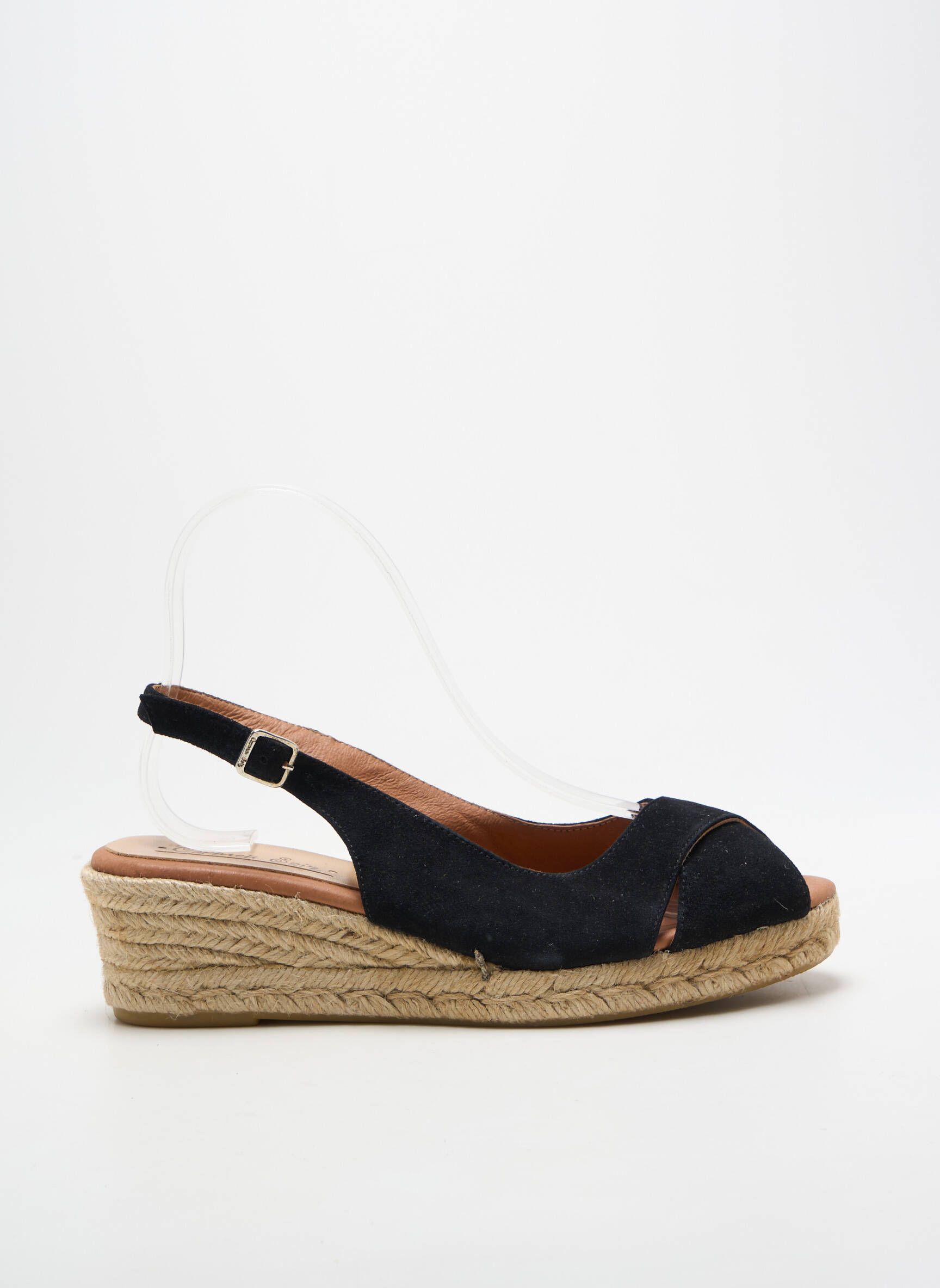 Espadrilės užsegimas kilpa(s) kulnas nuo 4 iki 6 cm juodas CARMEN SAIZ moteris