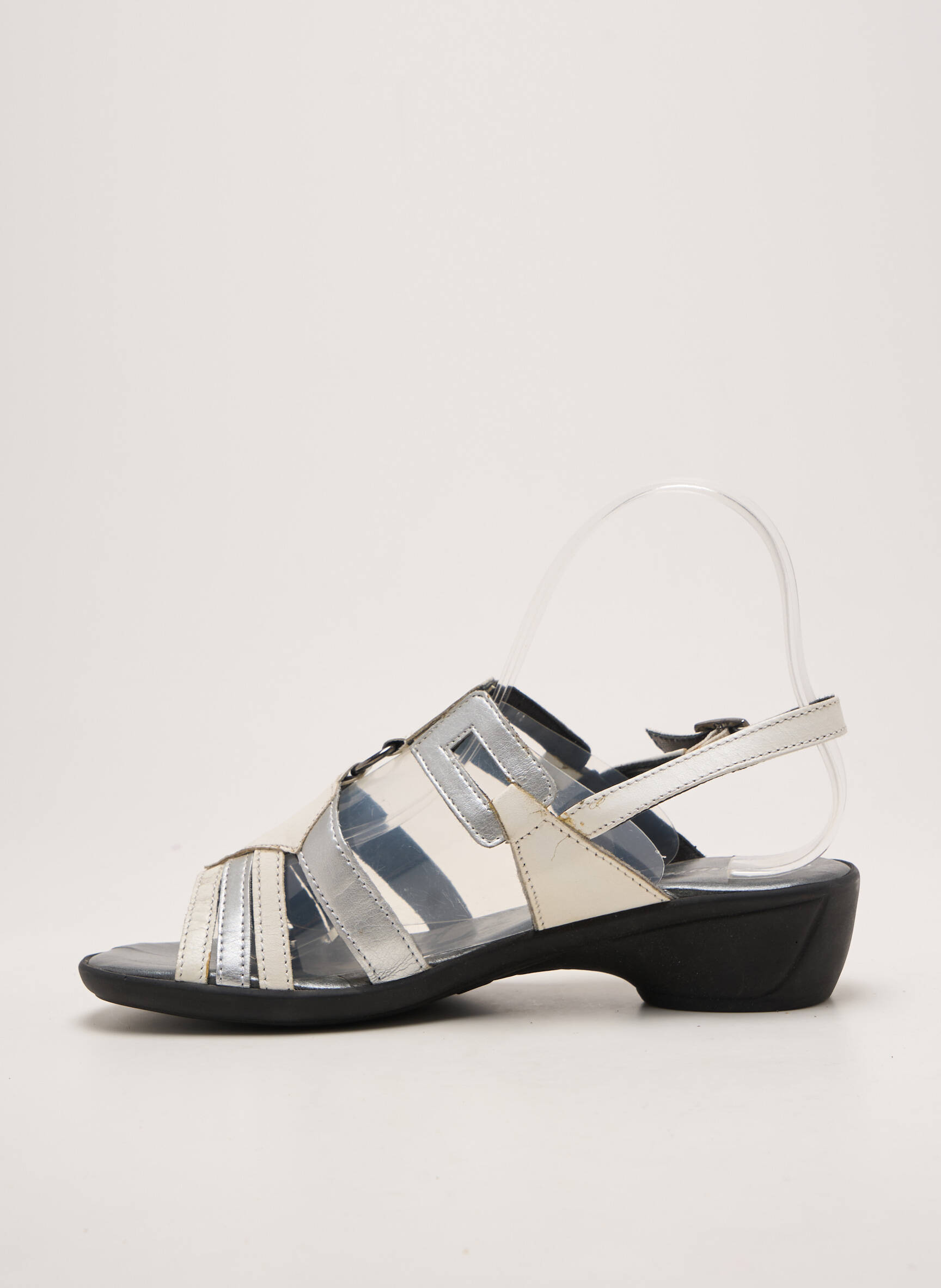 Sandalai/nu pėdos užsegimas kilpa(s) kulnas nuo 4 iki 6 cm baltas SAIMON moteris