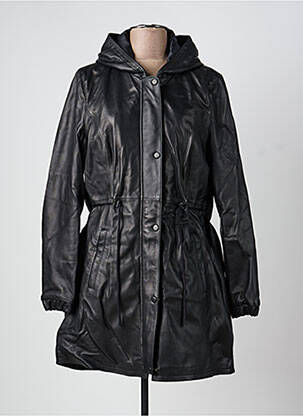 Parka ilgos rankovės su gobtuvu juodas ROSE GARDEN moteris