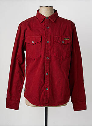 Ilgomis rankovėmis marškinys kišenės raudona DAYTONA vyras
