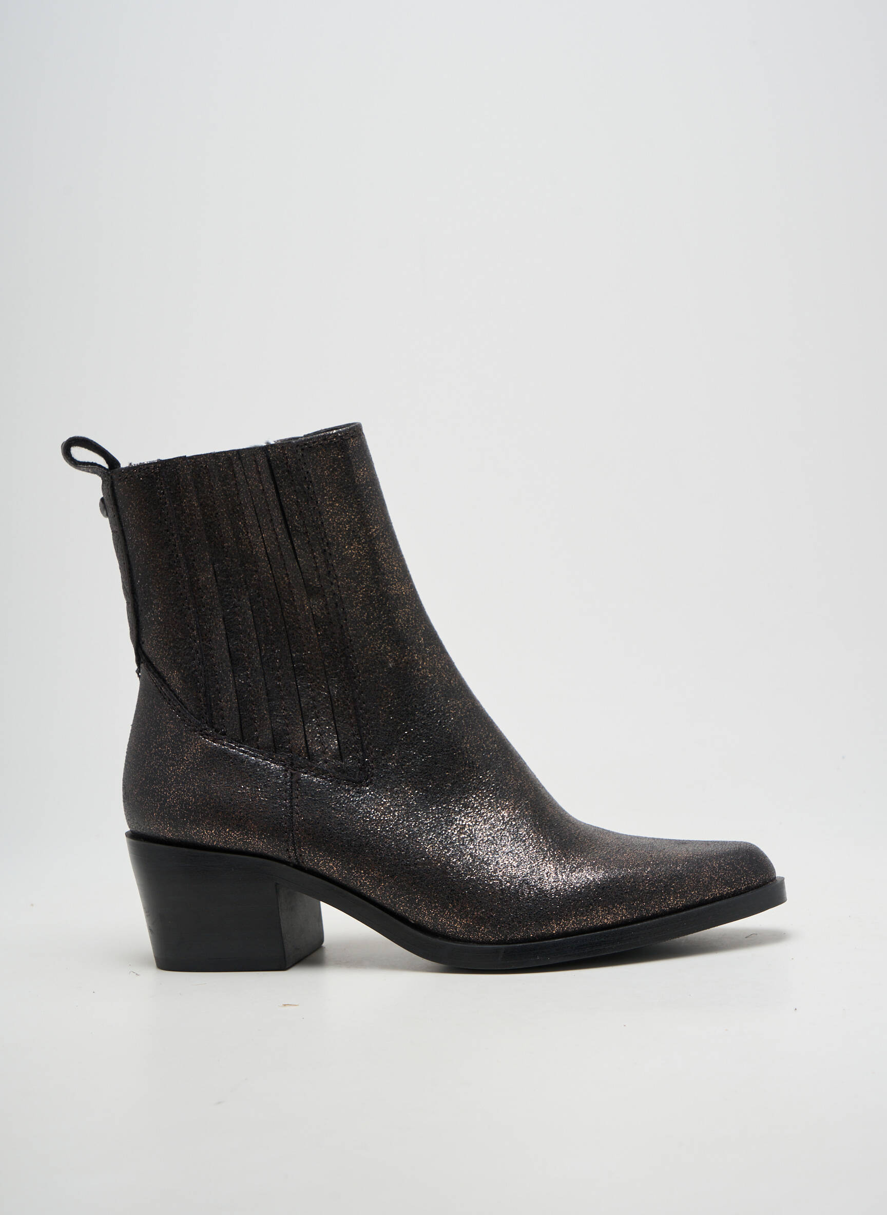 Batai/botai satino audinys kulnas nuo 4 iki 6 cm rudas TAMARIS moteris