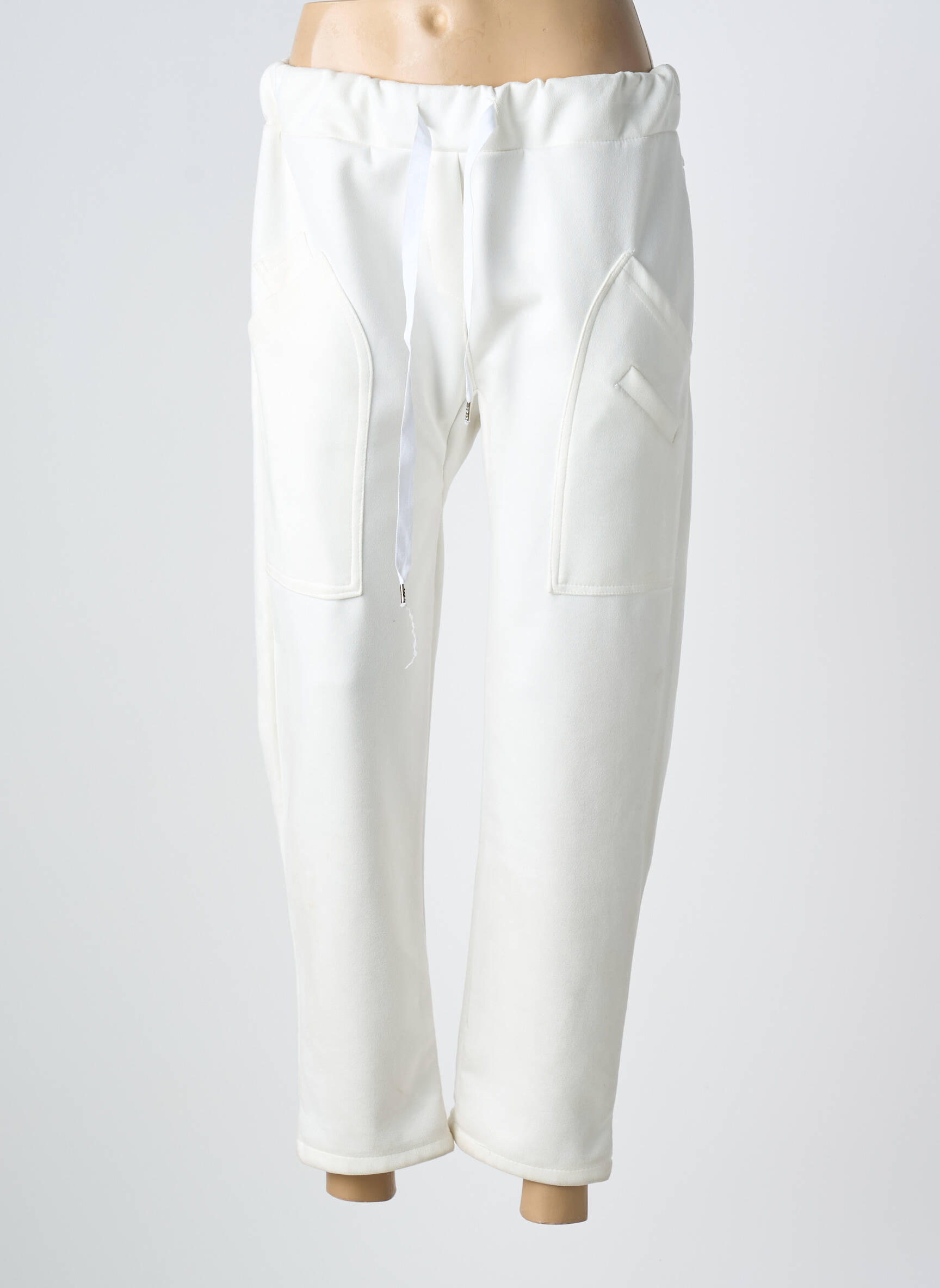 7/8 kelnės tamprumas normala dydis baltas APRIL VINTAGE moteris