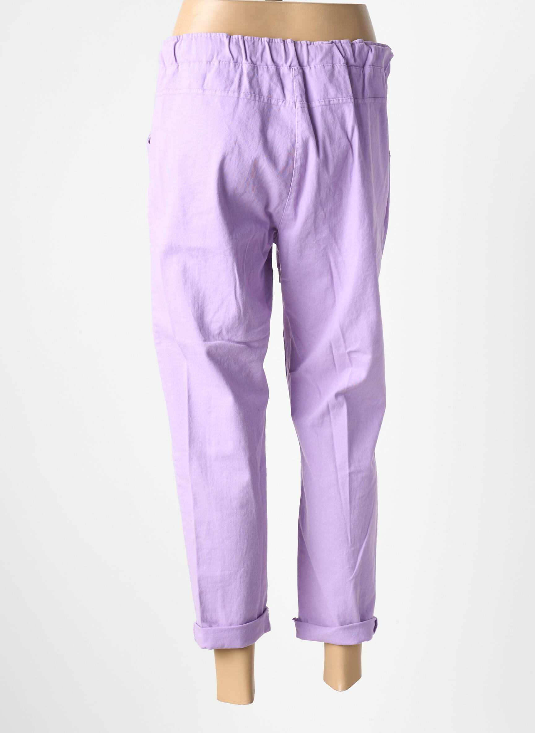 7/8 kelnės tamprumas normala dydis violetinis MADE IN ITALY moteris