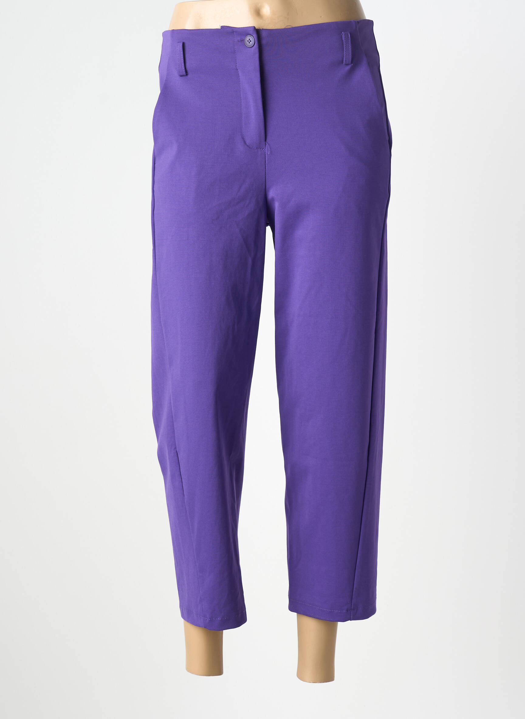 Pusilgių kelnių tamprumas normala dydis violetinis WENDY TRENDY moteris