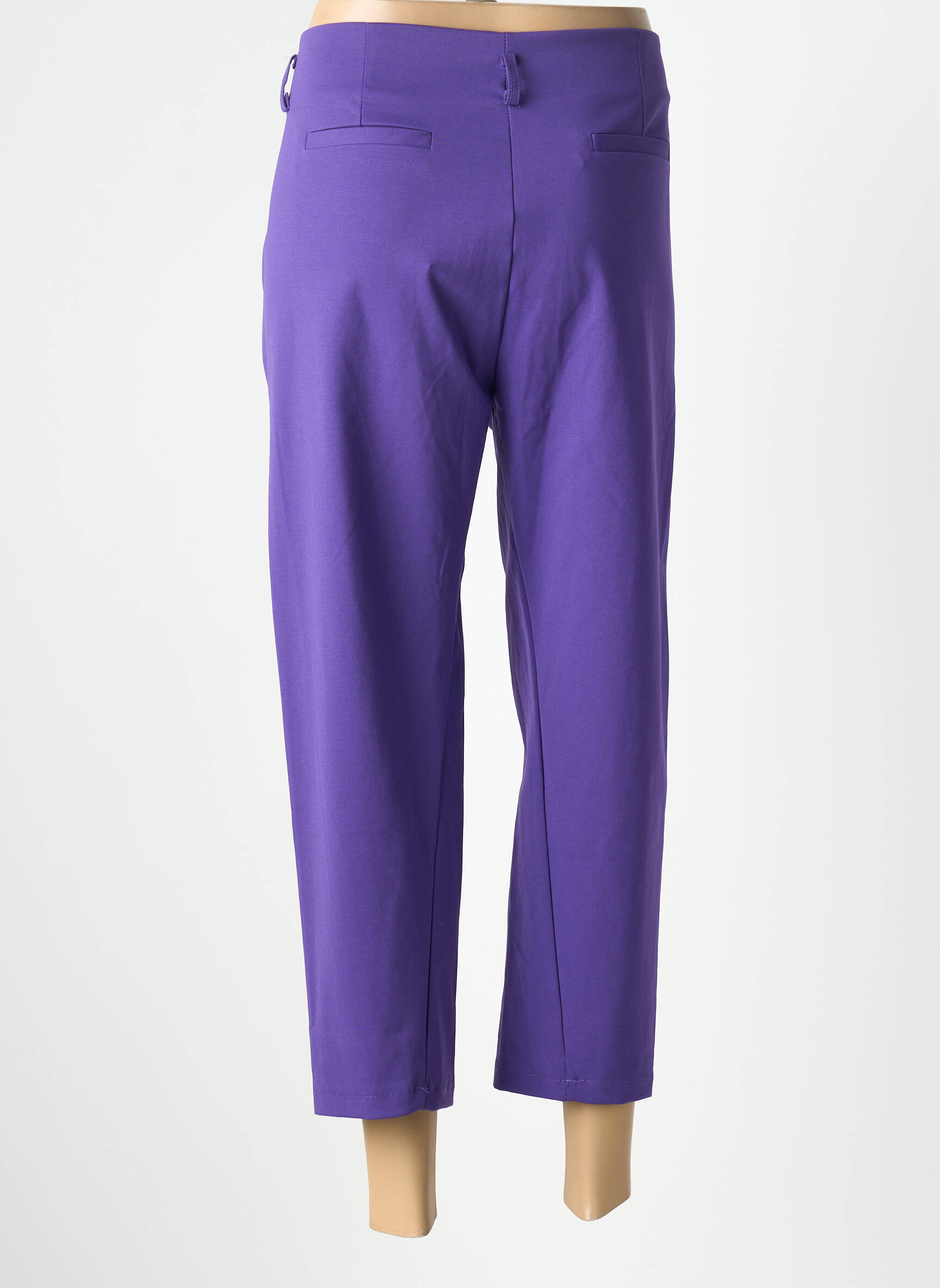 Pusilgių kelnių tamprumas normala dydis violetinis WENDY TRENDY moteris