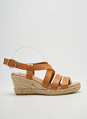 Espadrilės užsegimas kilpa(s) kulnas nuo 7 iki 9 cm rudas DEVERNOIS moteris