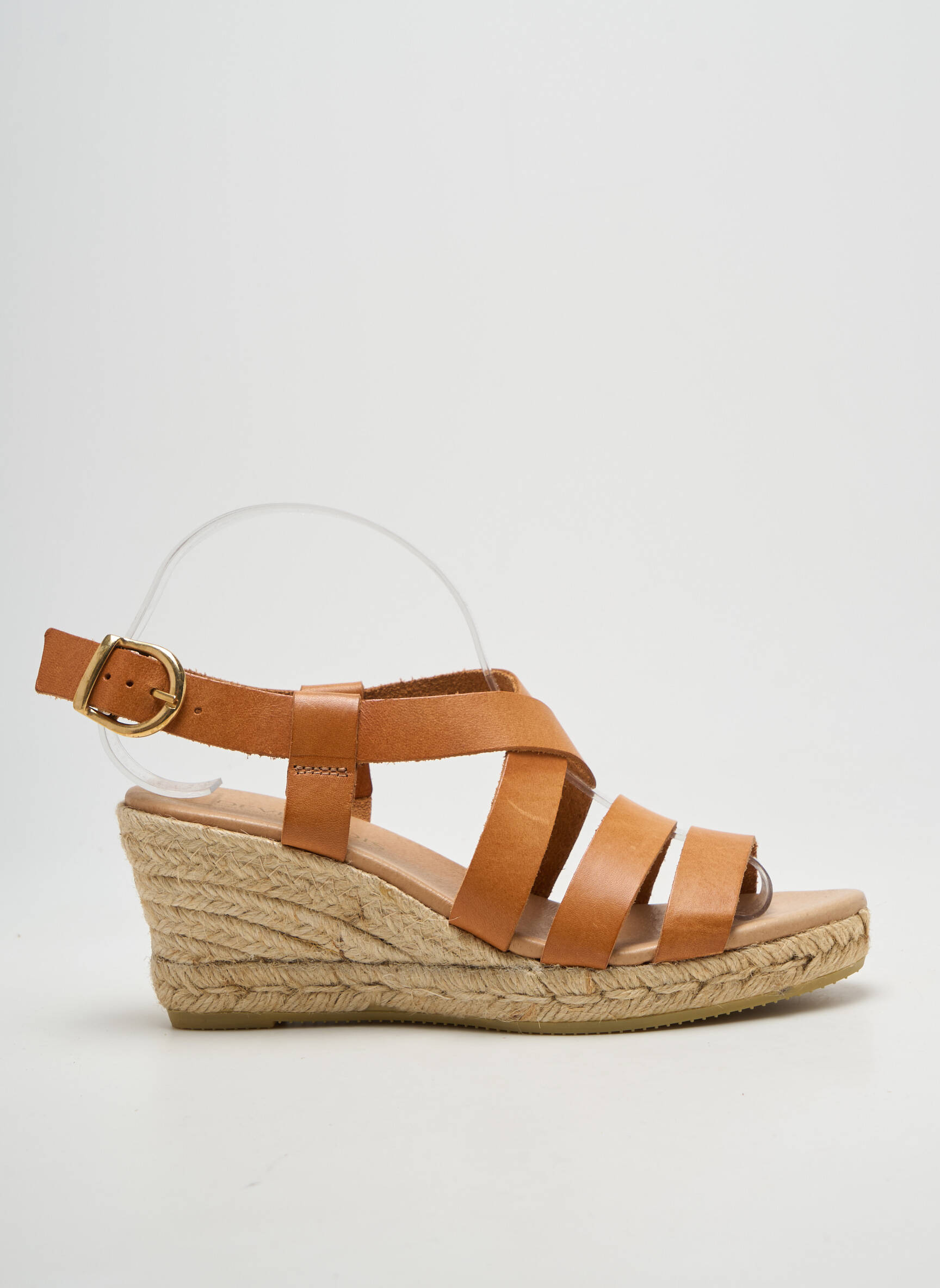 Espadrilės užsegimas kilpa(s) kulnas nuo 7 iki 9 cm rudas DEVERNOIS moteris
