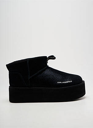 Batai/botai pamušalas kulnas nuo 4 iki 6 cm juodas KARL LAGERFELD moteris