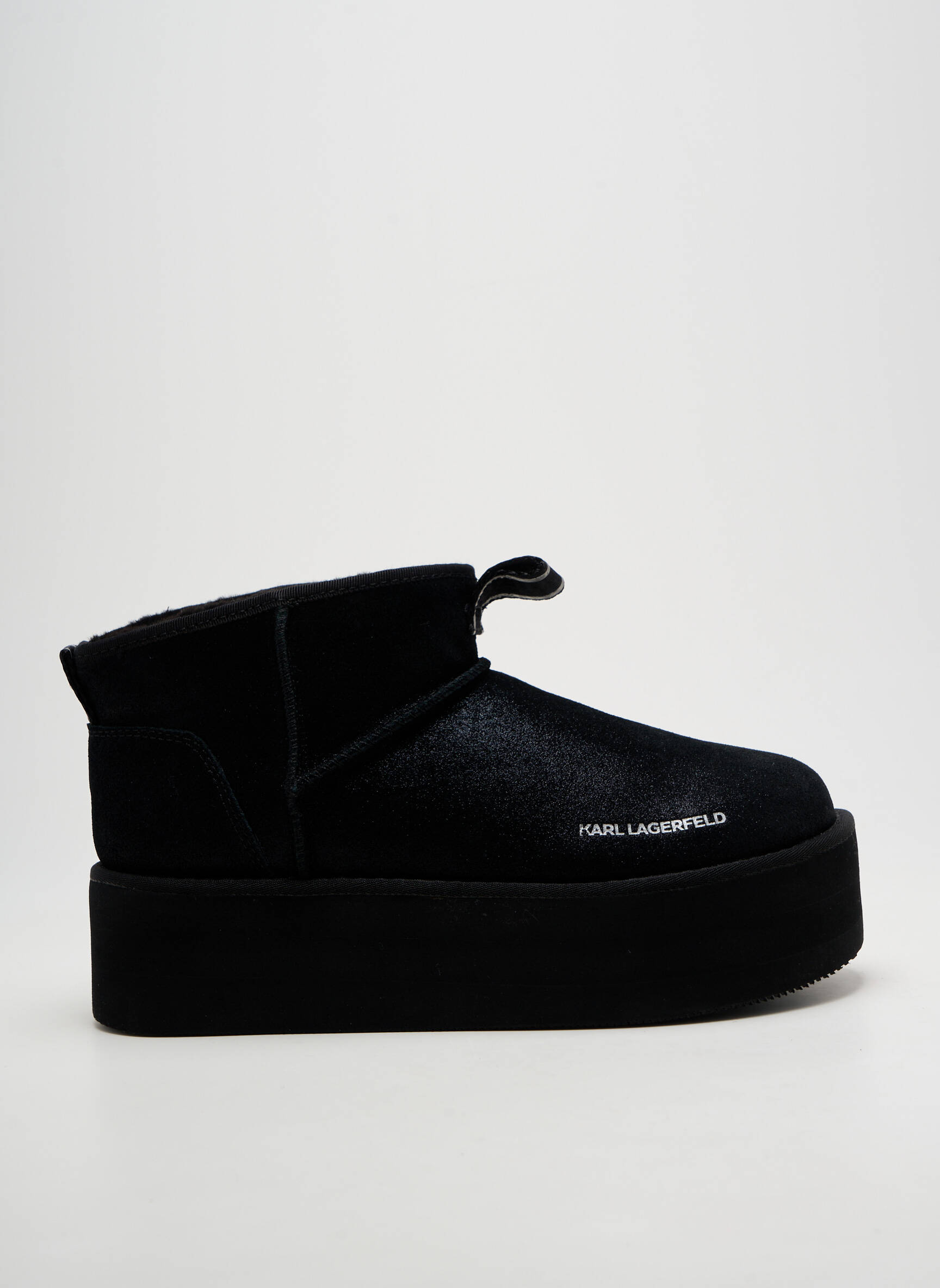 Batai/botai pamušalas kulnas nuo 4 iki 6 cm juodas KARL LAGERFELD moteris
