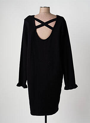 Megztinė suknelė tamprumas ilgos rankovės juodas ICHI moteris