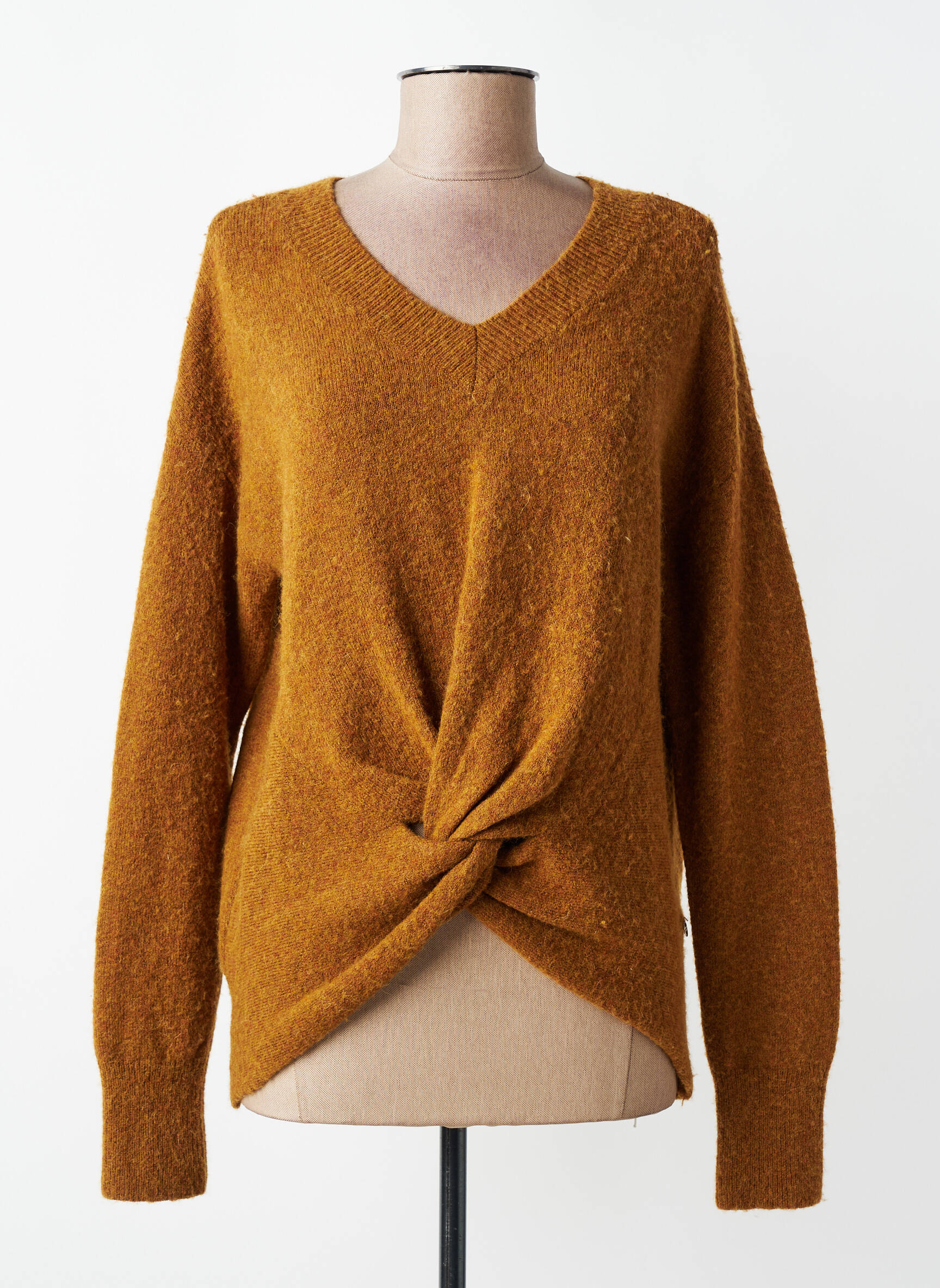 Megztinis chinamas audinys ilgos rankovės rudas SCOTCH & SODA moteris