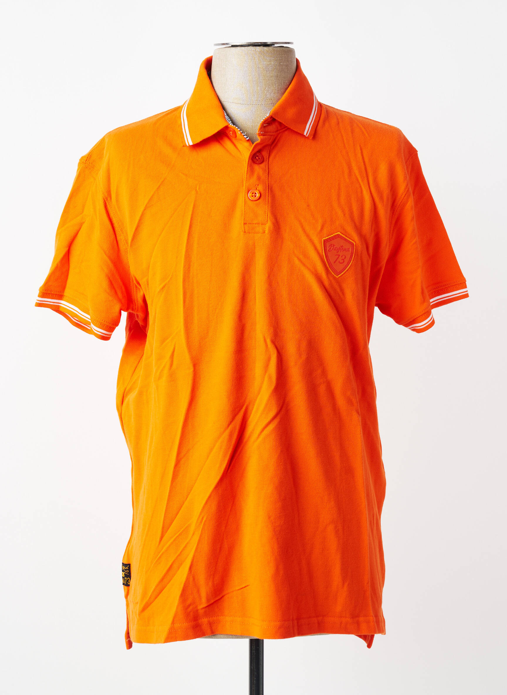 Polo tiesi kirpimas trumpas rankovės oranžinė DAYTONA vyras